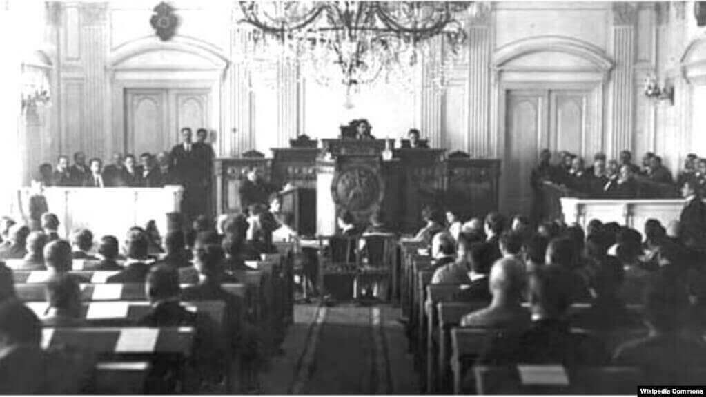 أول برلمان لجمهورية جورجيا الأولي عام 1920