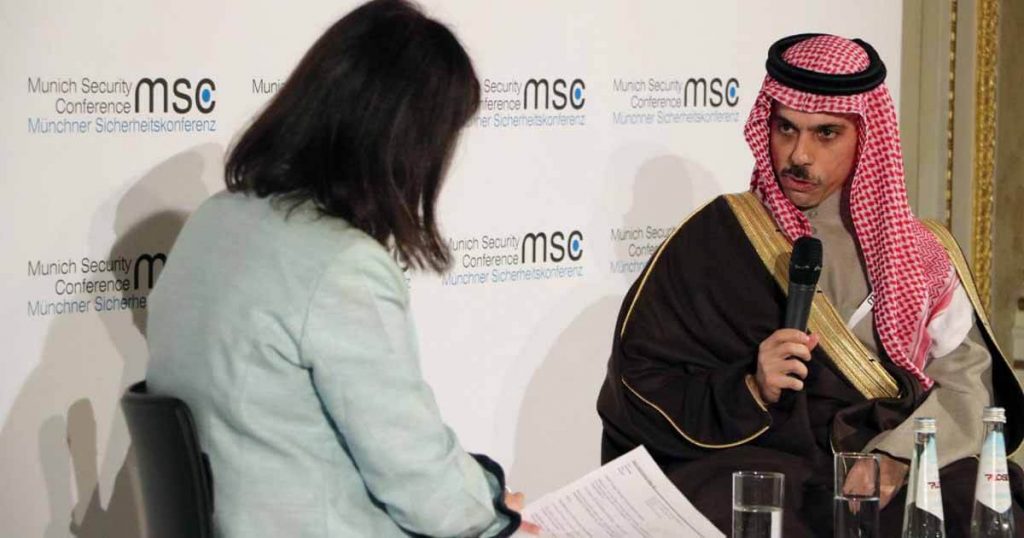 وزير الخارجية السعودي فيصل بن فرحان في مؤتمر ميونخ للأمن 2020