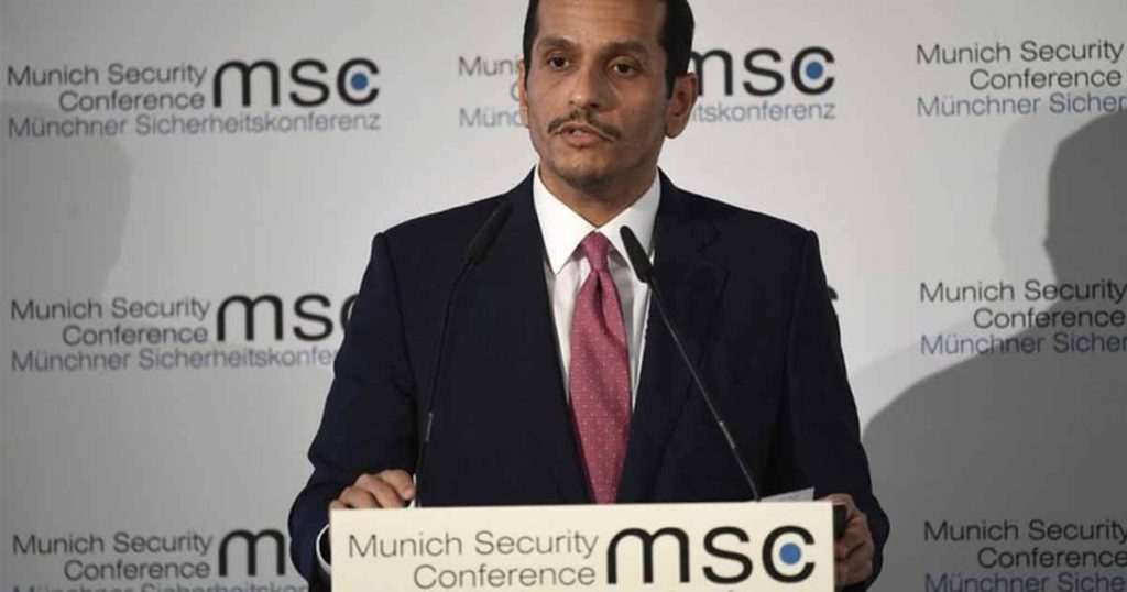 وزير الخارجية القطري محمد بن عبد الرحمن آل ثان في مؤتمر ميونخ للأمن 2020