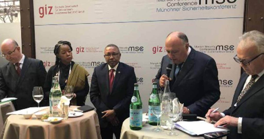 وزير الخارجية المصري سامح شكري في مؤتمر ميونخ للأمن 2020