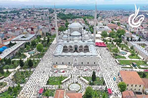 صلاة الجمعة في تركيا أمس 29 مايو في ظل التباعد الاجتماعي 1