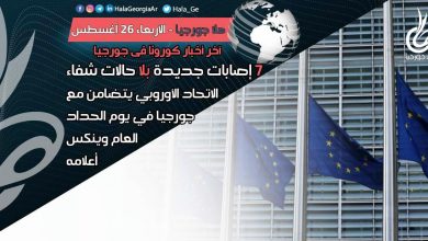 اخر اخبار كورونا في جورجيا الآن 26 أغسطس لحظة بلحظة و أرمينيا أذربيجان تركيا