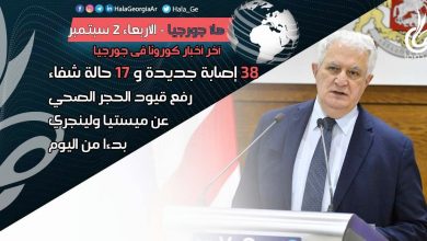 اخر اخبار كورونا في جورجيا الآن 02 سبتمبر لحظة بلحظة و أرمينيا أذربيجان تركيا