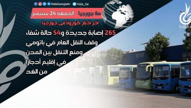 اخر اخبار كورونا في جورجيا الآن 25 سبتمبر لحظة بلحظة و أرمينيا أذربيجان تركيا