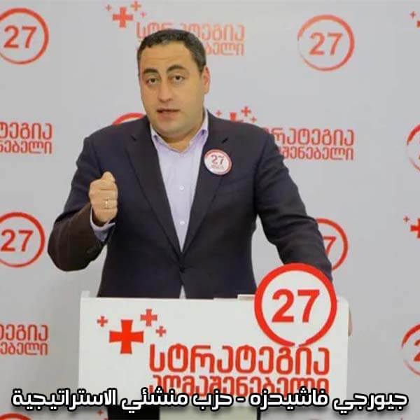 الانتخابات البرلمانية في جورجيا 2020 - جيورجي فاشيدزه - حزب إستراتيجية أغماشينيبيلي - رقم 27