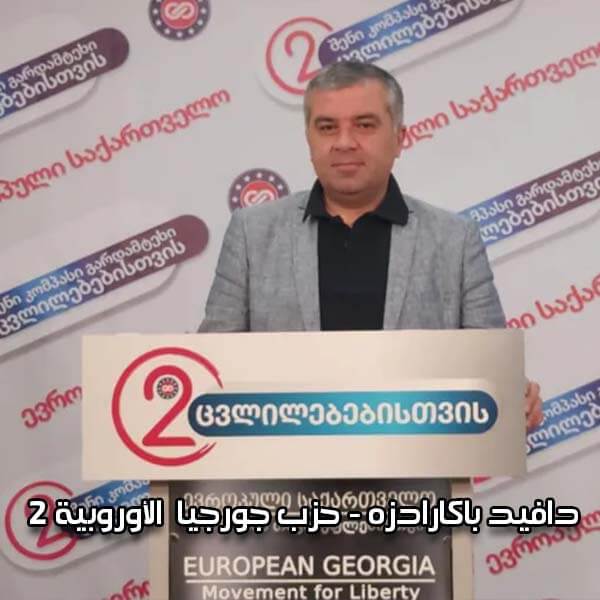 الانتخابات البرلمانية في جورجيا 2020 - دافيد باكارادزه - حزب جورجيا الأوروبية - رقم 2