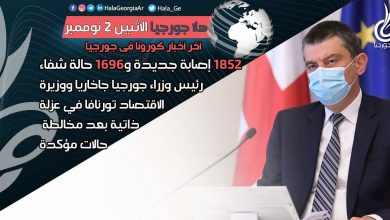 اخر اخبار كورونا في جورجيا الآن 02 نوفمبر لحظة بلحظة و أرمينيا أذربيجان تركيا