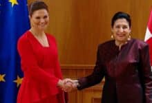 رئيسة جورجيا بلقاء حصري مع ولي عهد السويد  8