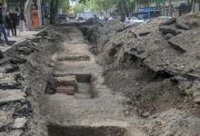 اكتشاف مقابر تعود إلى القرن التاسع عشر أثناء أعمال إعادة التأهيل في شارع تسيريتيلي في العاصمة تبليسي 1