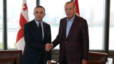 الأناضول/ اجتماع رئيس الوزراء الجورجي مع الرئيس التركي