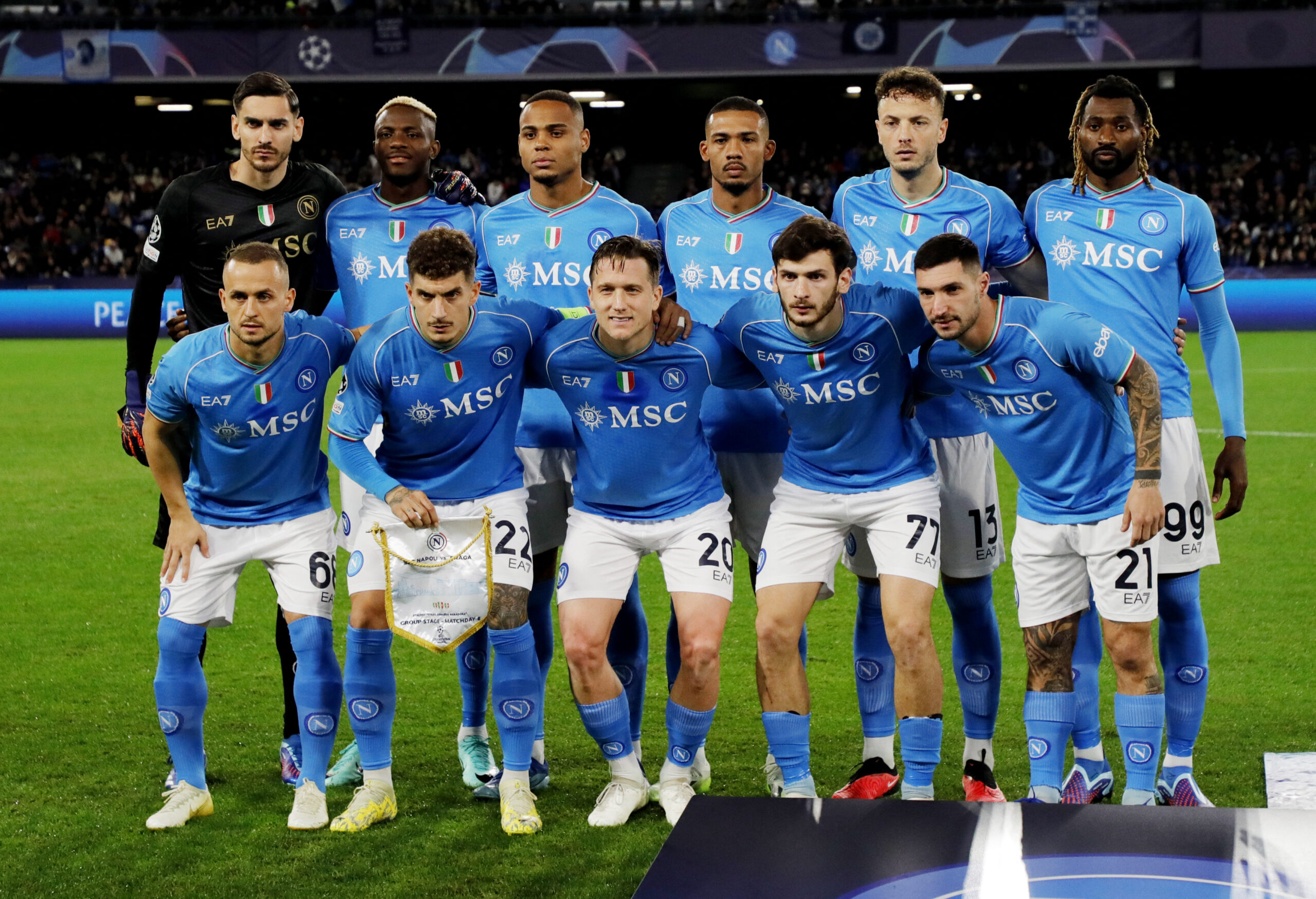 رويترز/ نابولي يتأهل إلى الدور 16 من دوري أبطال أوروبا 2023-2024