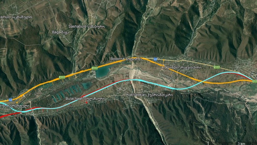 جورجيا تخطط لإنشاء طريق سريع جديد بطول 27 كيلومتراً لربط تسيتساموري بزيينفالي