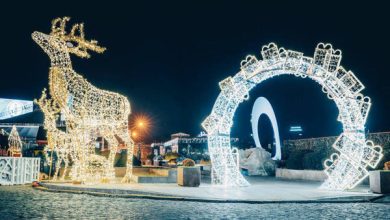 افتتاح قرية عيد الميلاد في تبليسي